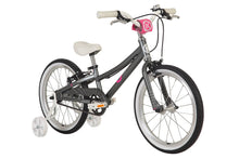 Load image into Gallery viewer, ByK E-350 Kids&#39; 18&quot; Bike with Training Wheels Girls Charcoal Pink