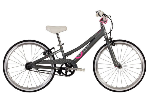 ByK E-450 Kids' Bike - Girls Charcoal Neon Pink-Single Speed